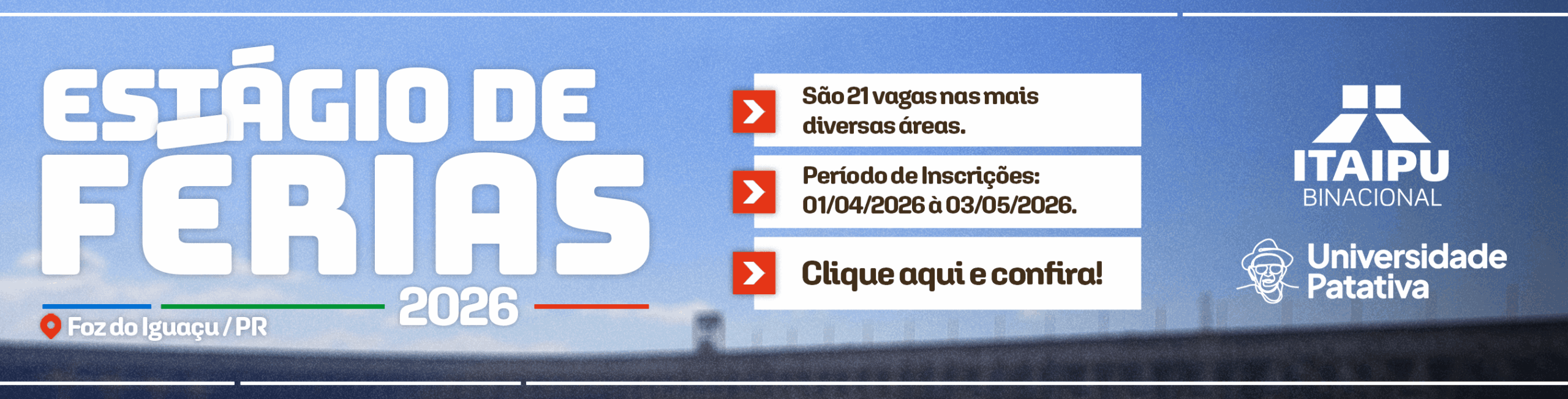 Itaipu - Estágio de Ferias