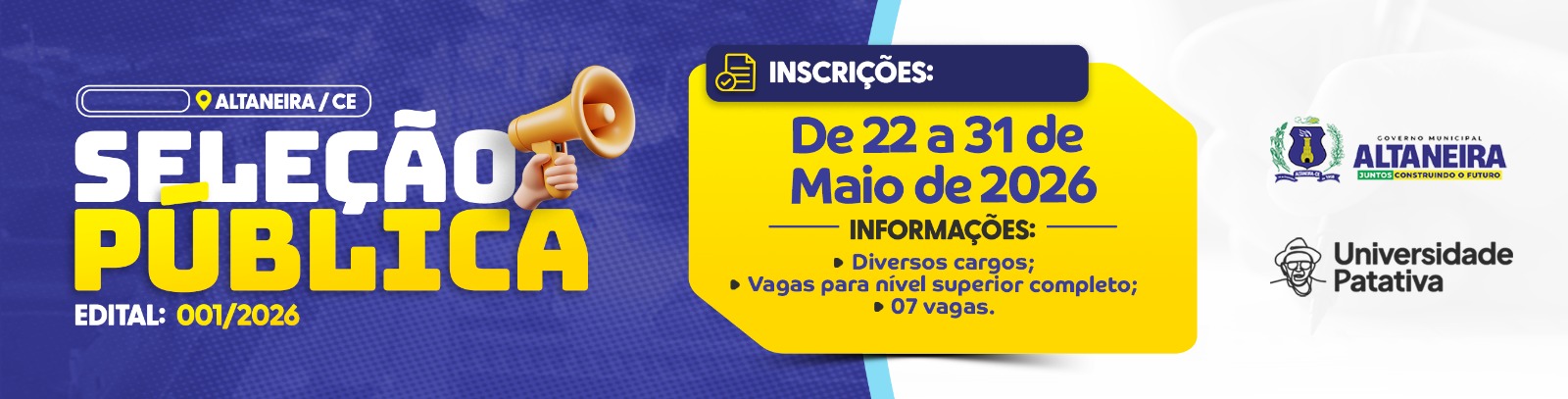 Sleção Pública Altaneira 001/2026